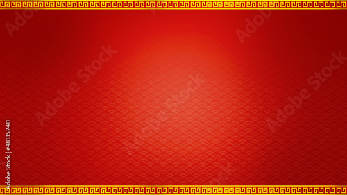 Photography Happy chinese new year for Party and Celebrations With Space for Message Isolated in Red Background