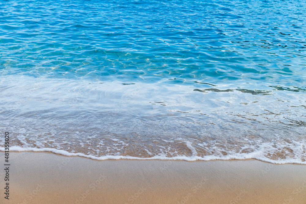 Beach with azure waters on Palma Beach with azure waters on Palma