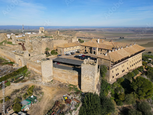 Drone view at the town of Carmona on Andalucia, Spain photo