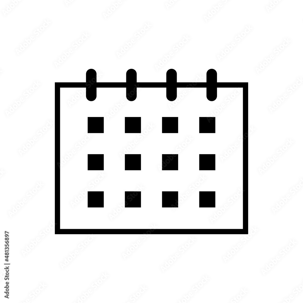 Calendar icon vector Calendar icon vector