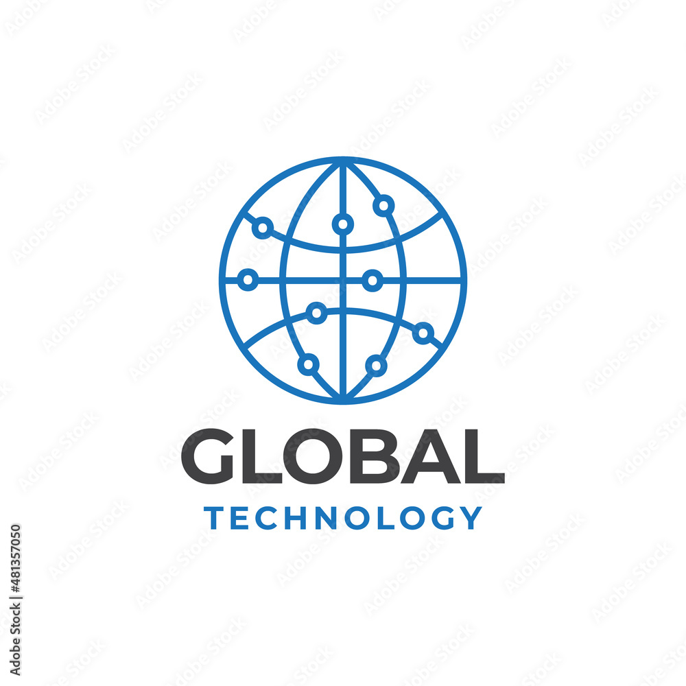 global tech logo design global tech logo design