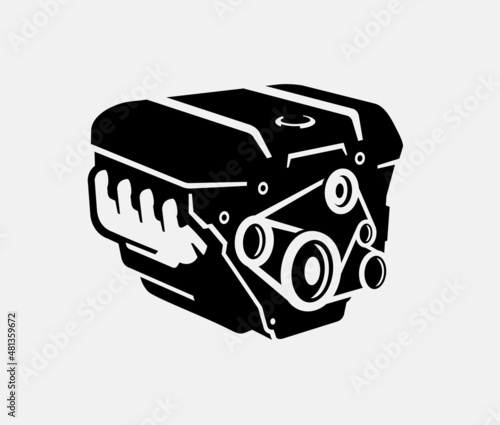 Car Engine Vector Icon