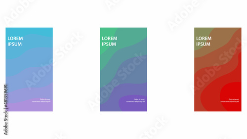 set of abstract background.
Vector illustration