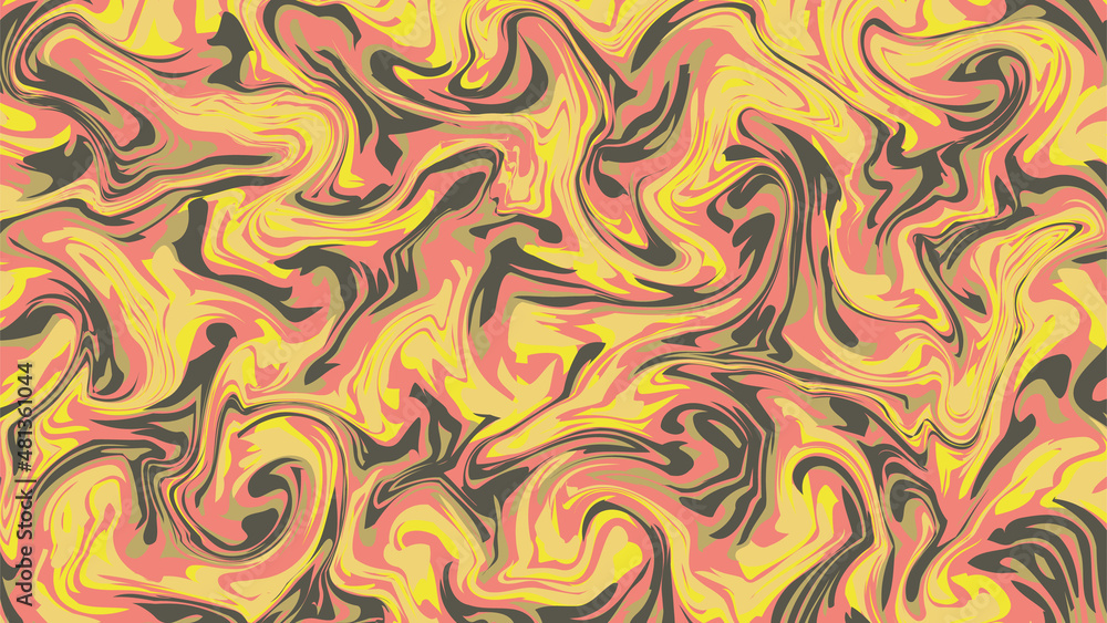 Fototapeta premium Vector illustration. Modern colorful flow background. Wave color Liquid shape.