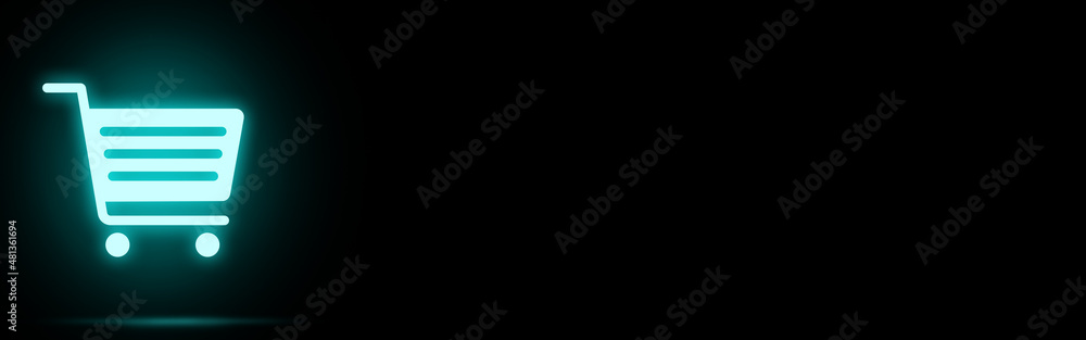 Virtual reality with online shopping symbol and copy space Virtual reality with online shopping symbol and copy space