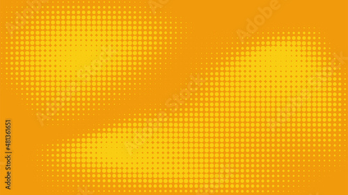 yellow comic background. Vector illustration