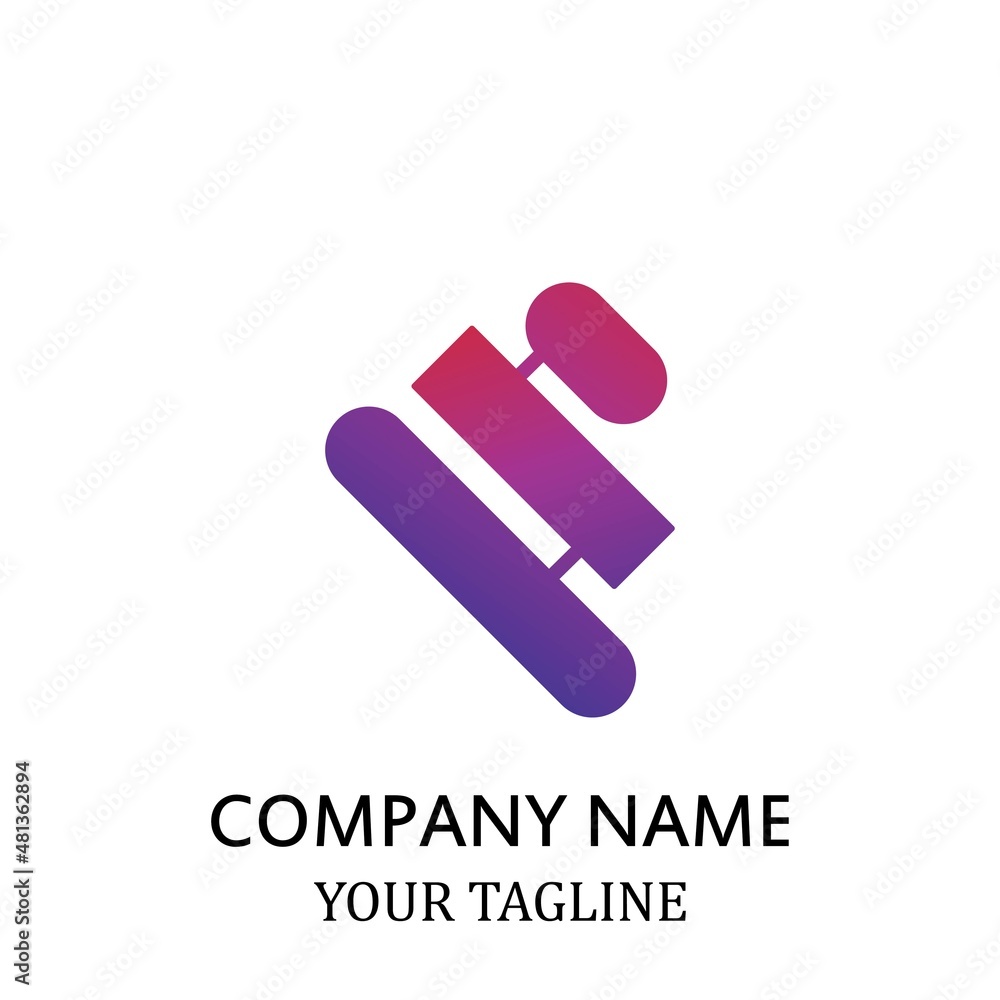 Modern Minimal Vector Logo for banner poster flyer Modern Minimal Vector Logo for banner poster flyer
