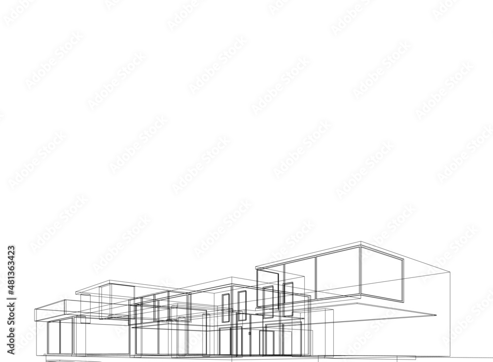sketch of house sketch of house