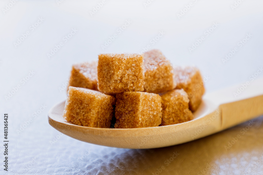 brown sugar cubes close up brown sugar cubes close up