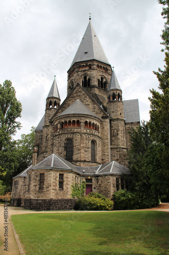 protestant church (temple neuf) in metz (france) 