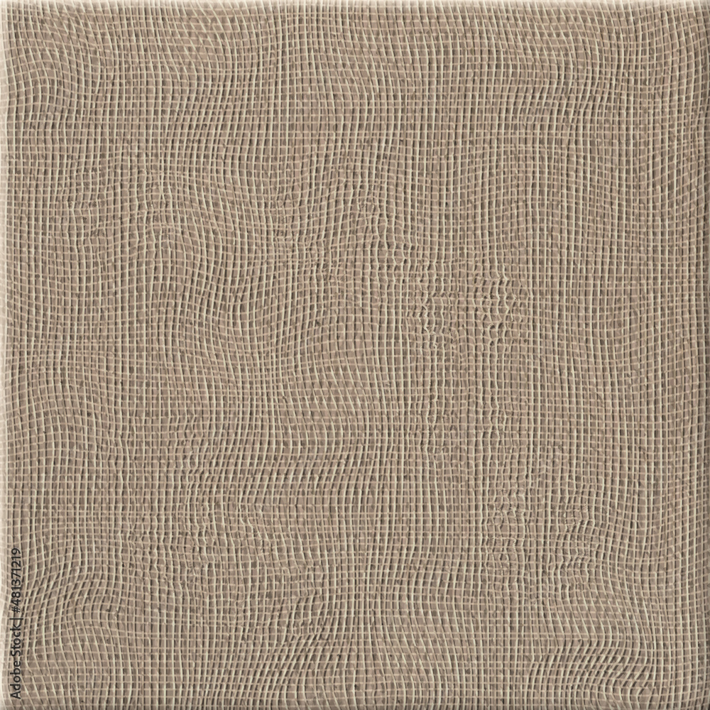 Fototapeta premium Canvas with realistic grid, fabric texture