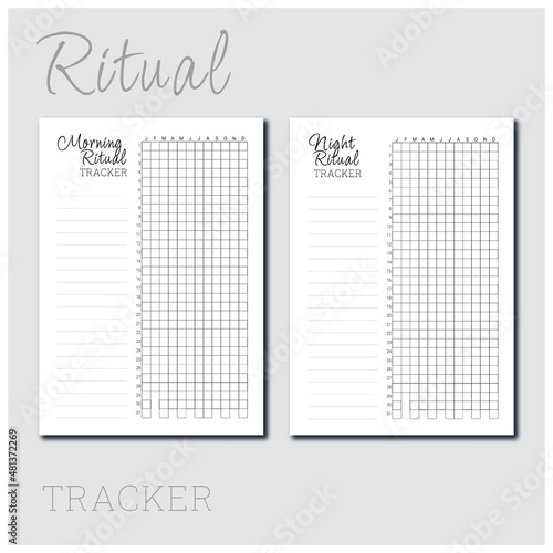 Morning and Night Ritual from a collection of simple design planners and trackers to every day use, home essentials and wellness essentials. 

For exclusive designs: www.renatapaulo.com
