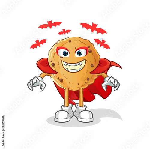 cookie Dracula illustration. character vector