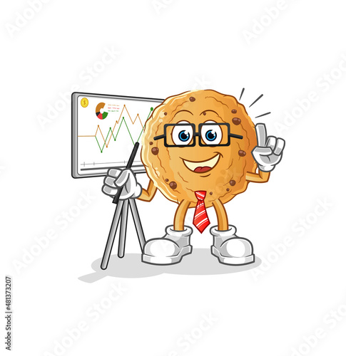 cookie marketing character. cartoon mascot vector