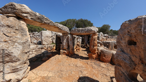 Sala Hipóstila, Poblado Talayótico de Torre d'en Galmés, Alaior, Menorca, Islas Baleares, España. photo