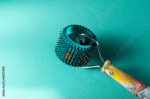 Wallpaper Mural  Device for massage with needles. Torontodigital.ca