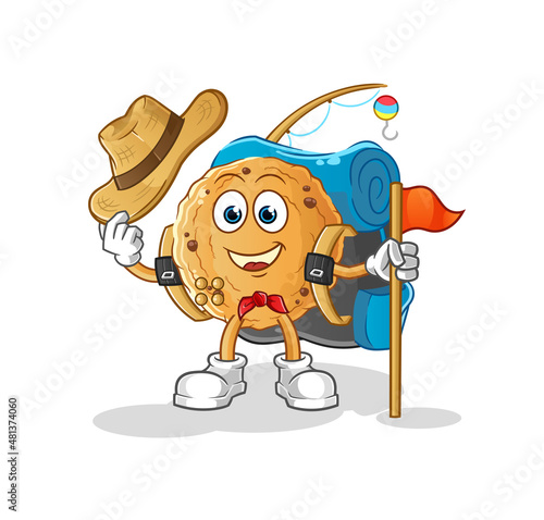 cookie scout vector. cartoon character