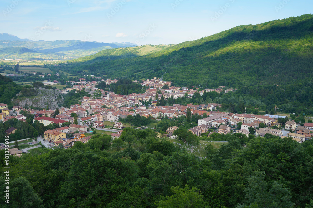 Landscape in Abruzzo: view of Alfedena
