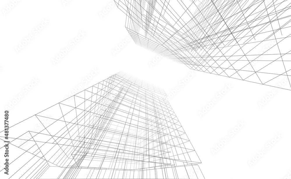 abstract architecture background 3d illustration abstract architecture background 3d illustration