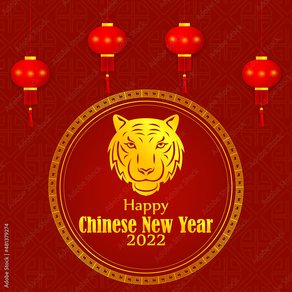 vector illustration for happy Chinese new year-2022