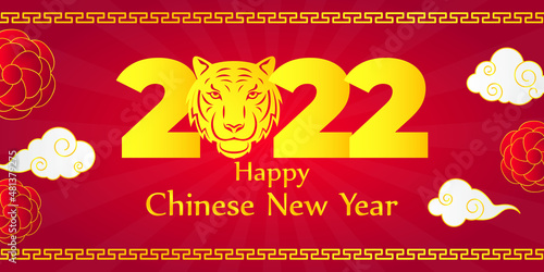 vector illustration for happy Chinese new year-2022