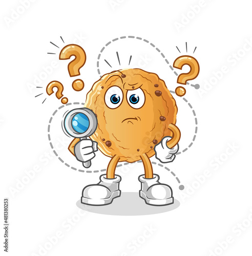 cookie searching illustration. character vector