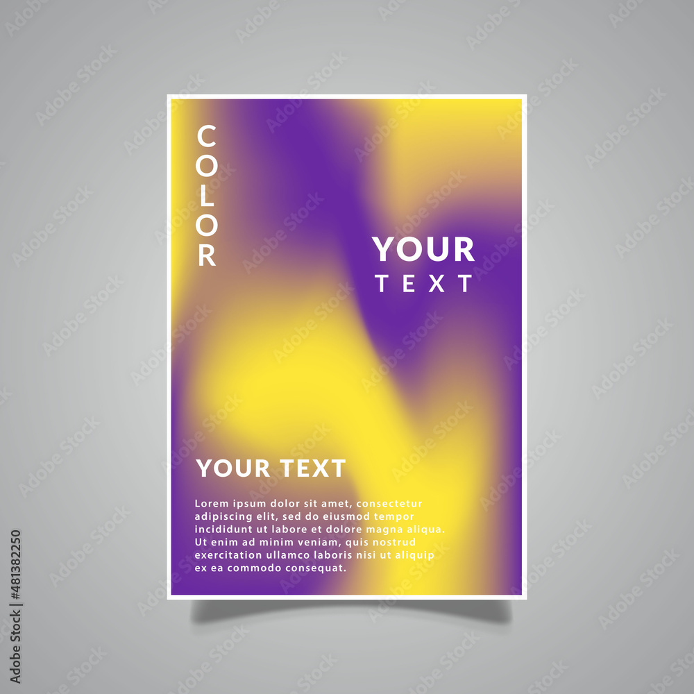 abstract mesh gradation brochure template cover design vector