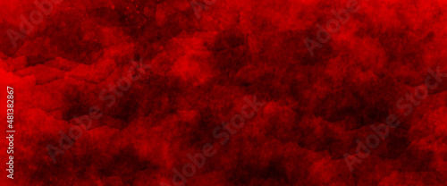 abstract red background vintage grunge texture, old vintage distressed bright red paper illustration, abstract dark color design are light with white gradient background, wall plaster and scratches. 