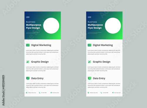 Roll up banner template graphic illustration design.