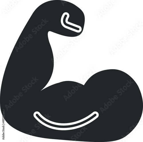 muscle icon vector
