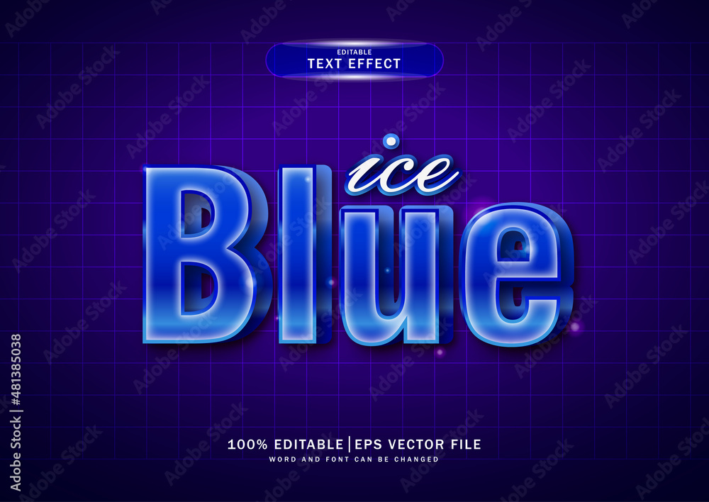 ice blue text effect ice blue text effect