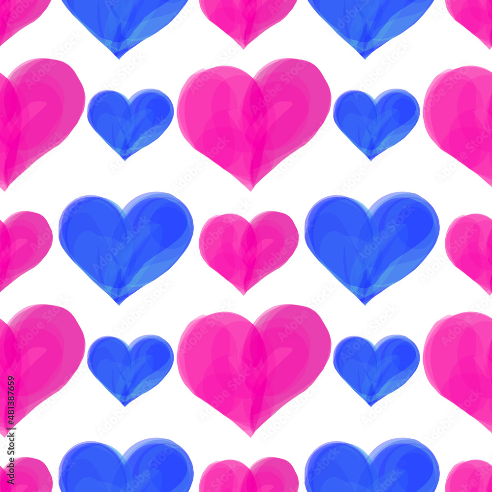 pattern with pink hearts pattern with pink hearts