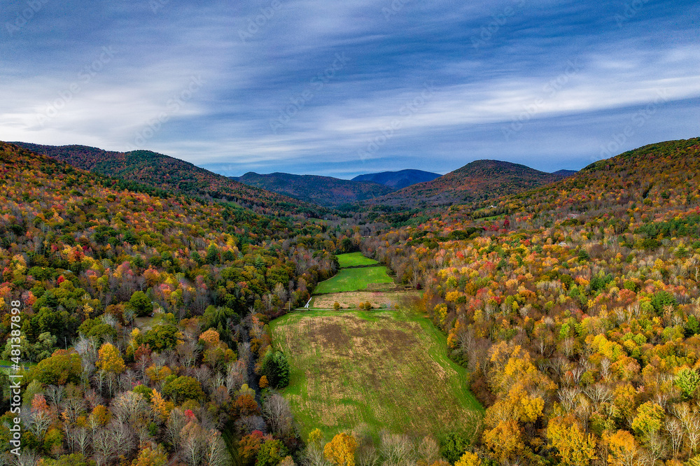 Drone landscapes of the fall