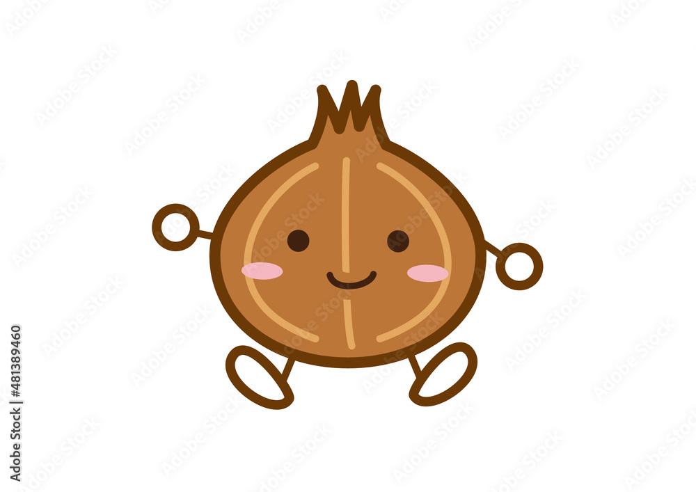 玉ねぎ キャラクター Stock Vector Adobe Stock