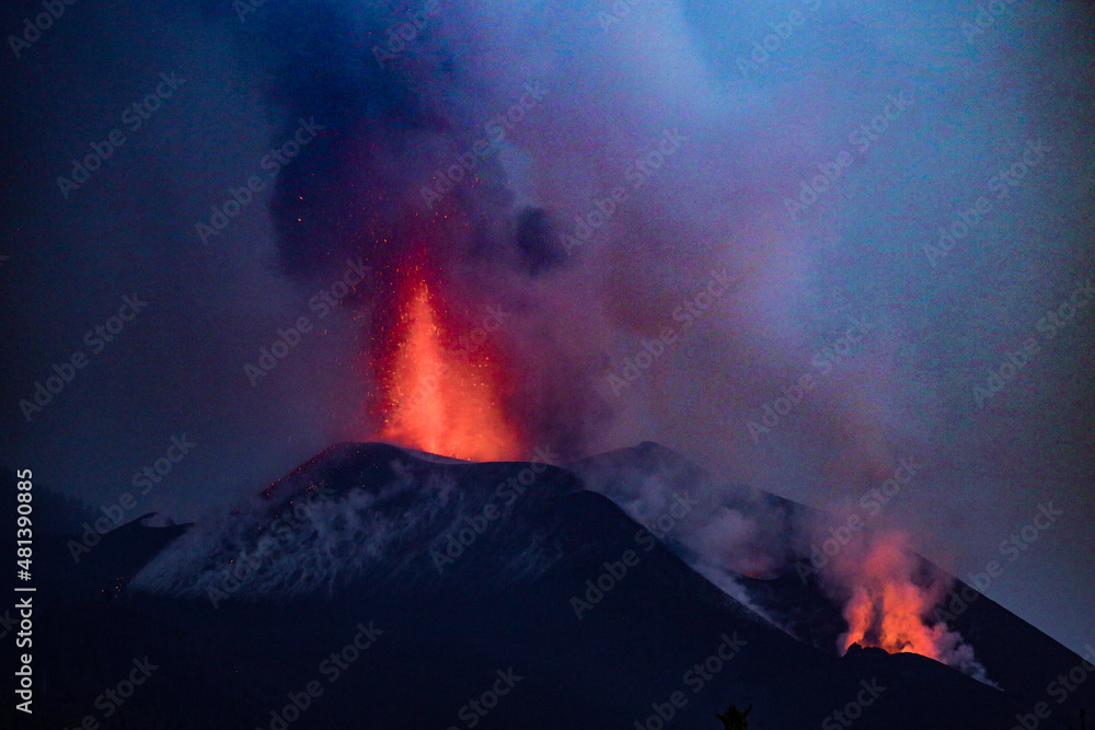 Volcán Cumbre Vieja, La Palma, Santa Cruz de Tenerife, Islas Canarias.
