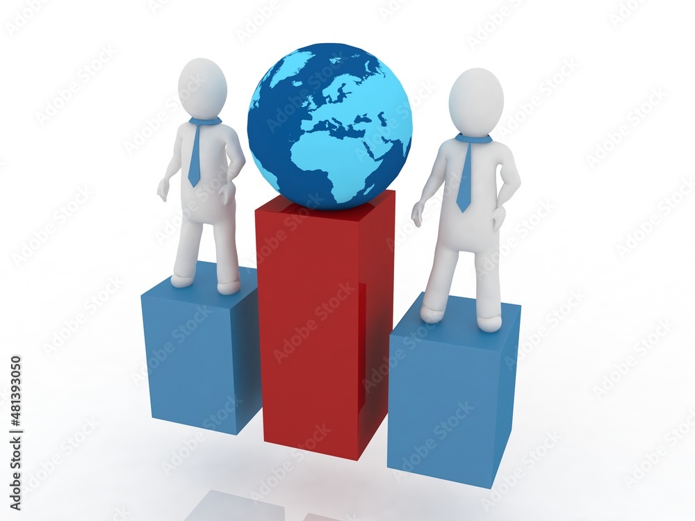 3d rendering Man Holding graph with globe
3d rendering Man Holding graph with globe