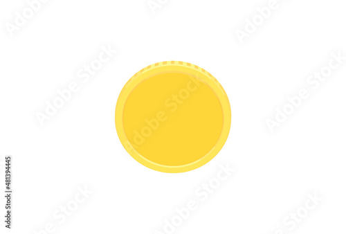 通貨のマークのない無地のコイン・硬貨 -  シンプルなお金の素材