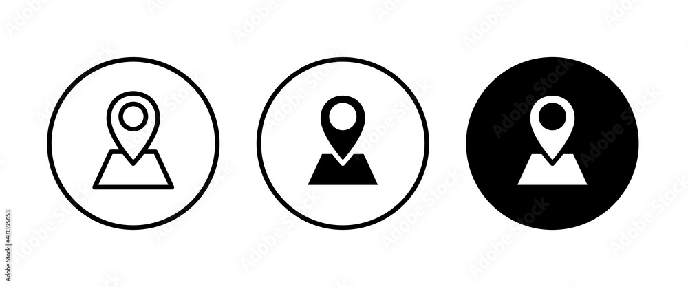 map pin point location icons Editable Stroke Pointer, Geolocation, Navigation, gps, direction, place, compass, contact, search concept icon. Flat style for graphic design, logo Isolated on white map pin point location icons Editable Stroke Pointer, Geolocation, Navigation, gps, direction, place, compass, contact, search concept icon. Flat style for graphic design, logo Isolated on white