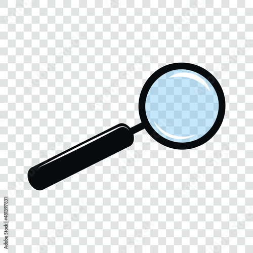 magnifying glass isolated on white background vector