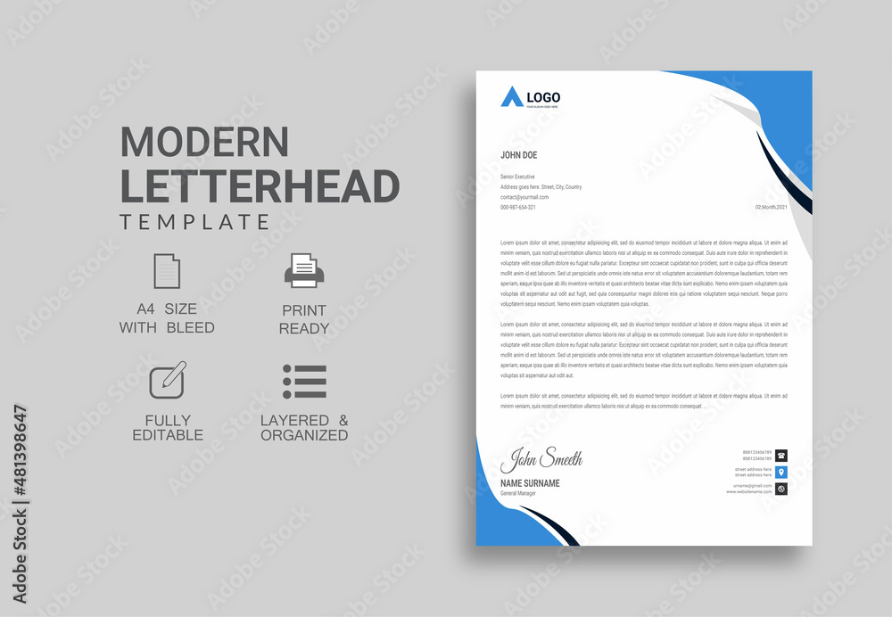 Obraz premium Letterhead Pad