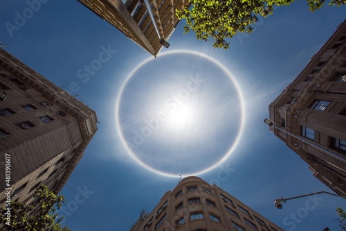 Cuadro en lienzo halo solar centro