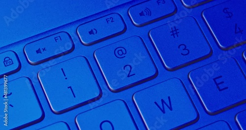 Close-up. Pressing the ESC button on the computer keyboard. Prores HQ.