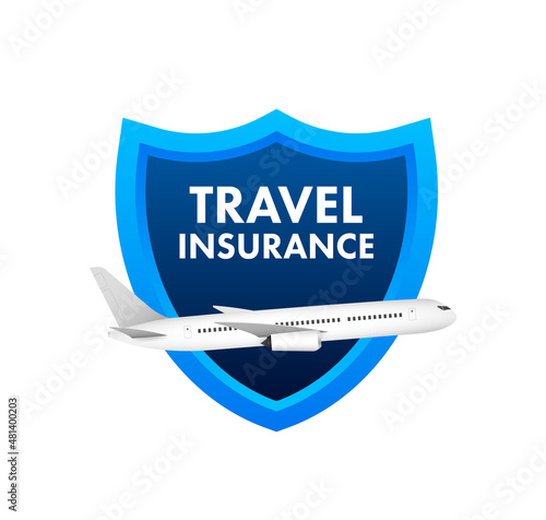Travel insurance in flat style. Isometric vector illustration. Health insurance concept.