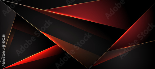 abstract red light hexagon, polygon elegant background	