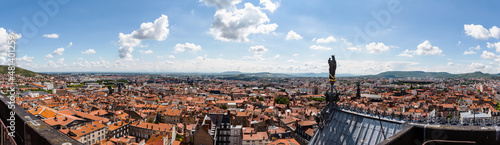 View from Clermont-Ferrand's cathedral on the city photo