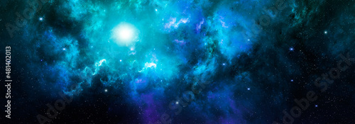 Fototapeta Naklejka Na Ścianę i Meble -  Deep space Nebulae with bright stars