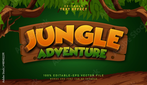 3D Jungle Adventure text effect - Editable text effect