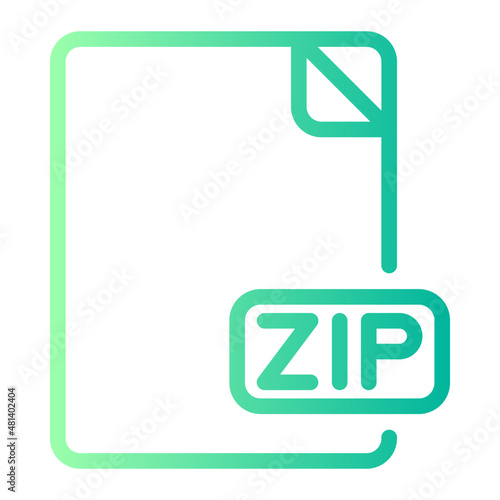 zip gradient icon