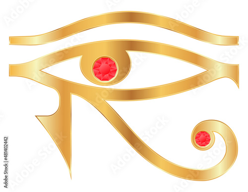 eye of horus symbol of ancient egypt vector illustration