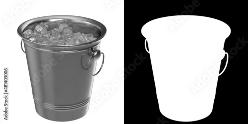 Wallpaper Mural 3D rendering illustration of an ice bucket Torontodigital.ca